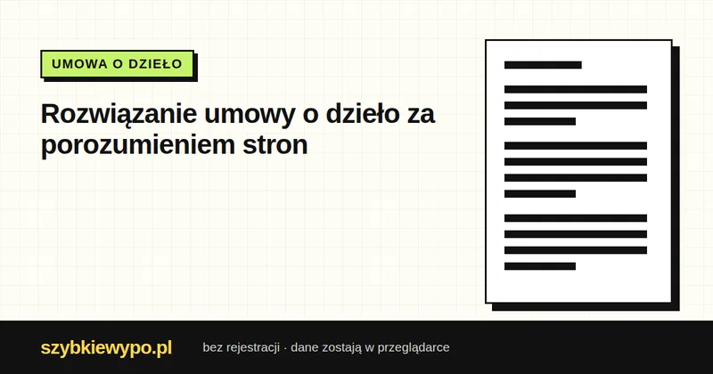 Podgląd dokumentu: Dzieło — porozumienie stron